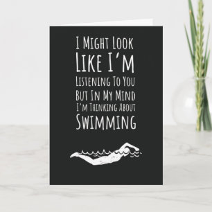 Trendy Swimming Cards Swimmer Swim Modern Sports
