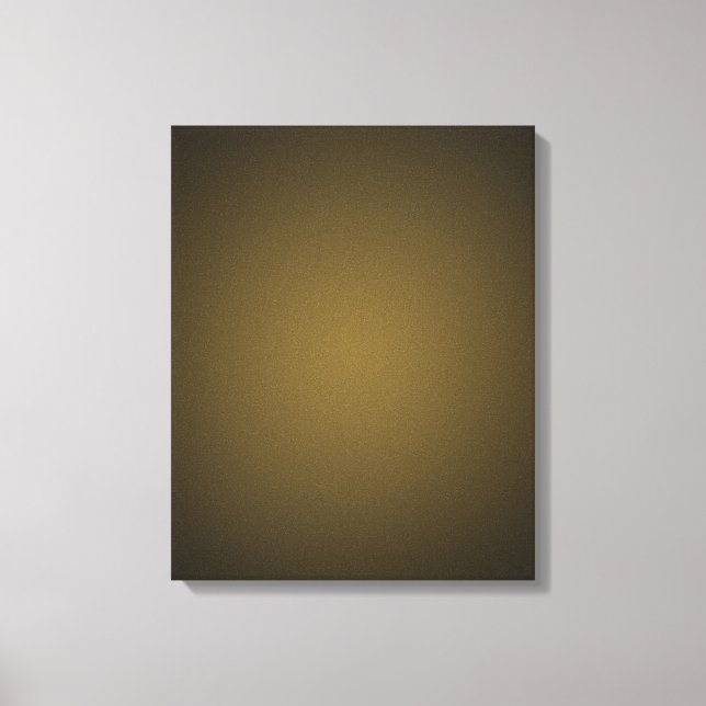 Trendy Tan and Black Grainy Vignette Canvas Print (Front)