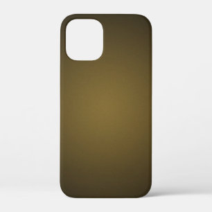 Trendy Tan and Black Grainy Vignette iPhone 12 Mini Case