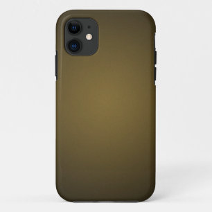 Trendy Tan and Black Grainy Vignette iPhone 11 Case