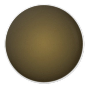 Trendy Tan and Black Grainy Vignette Ceramic Knob