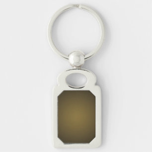 Trendy Tan and Black Grainy Vignette Key Ring