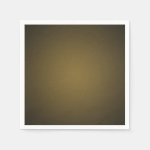 Trendy Tan and Black Grainy Vignette Napkin