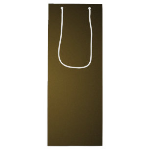 Trendy Tan and Black Grainy Vignette Wine Gift Bag