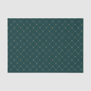 Trendy Teal and Gold Tissue Paper