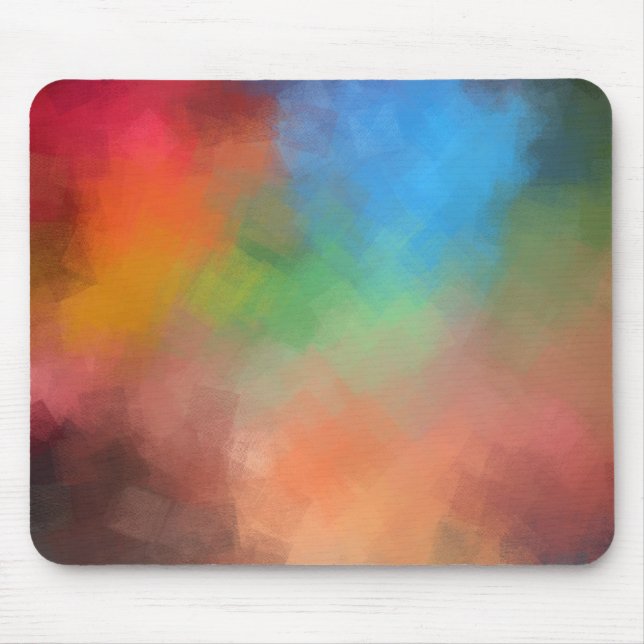 Trendy Template Abstract Art Elegant Colourful Mouse Mat (Front)