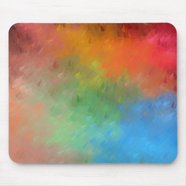 Trendy Template Colourful Abstract Art Elegant Mouse Mat (Front)