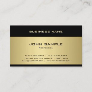 Trendy Template Elegant Gold Professional Modern Business Card
