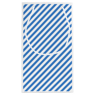 Trendy Template Modern Blue White Striped Creative Small Gift Bag