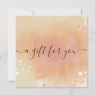 Trendy Terracotta Watercolor Gift Certificate