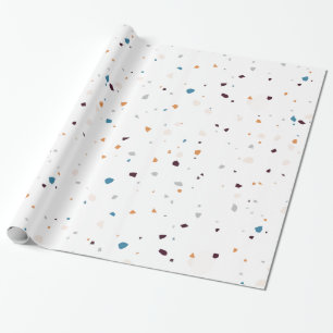 Trendy Terrazzo Confetti Pattern Style Wrapping Paper