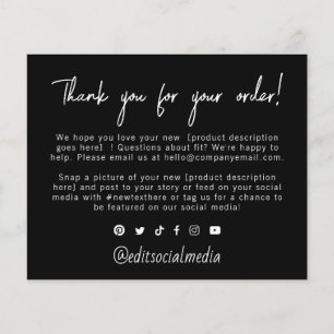 Trendy Thank You for Your Order Flyer
