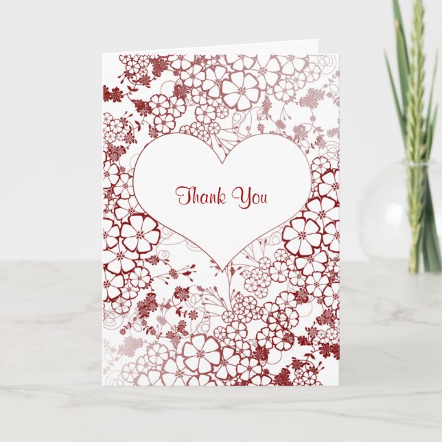 trendy thank you note card (Front)