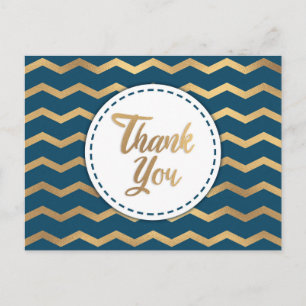 Trendy Thank You Postcard