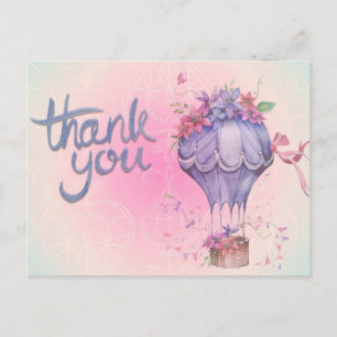 Trendy Thank You Postcard