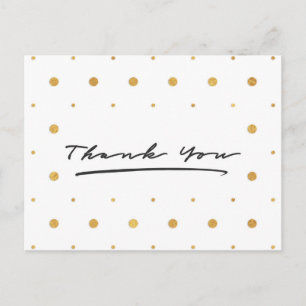 Trendy Thank You Postcard