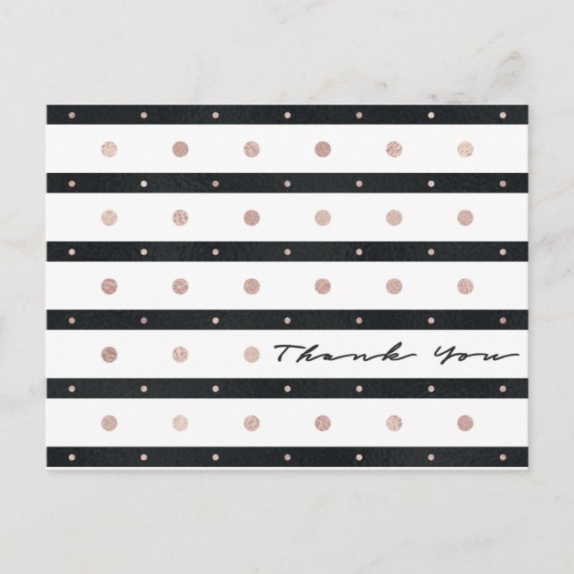 Trendy Thank You Postcard (Front)