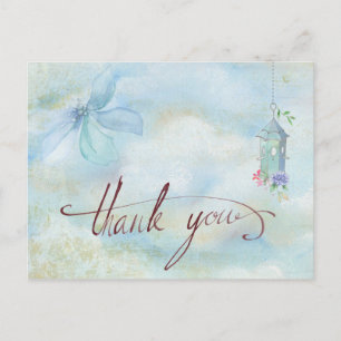 Trendy Thank You Postcard