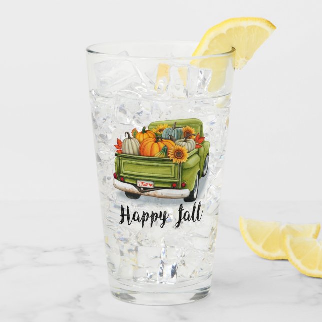 Trendy Thanksgiving Beautiful Autumn Collection Glass (Back Ice)