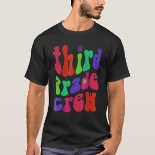 Trendy Third Grade Crew Teacher Hello 3rd Gr Vinta T-Shirt