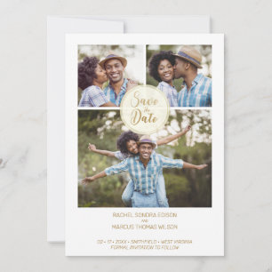 Trendy Three Photos Instant Engagement Session Save The Date