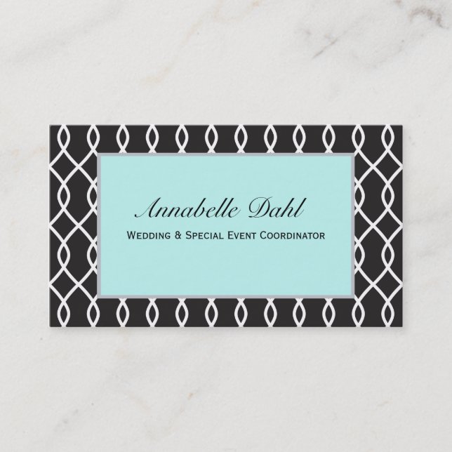 Trendy Tiffany Business Cards (Front)