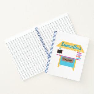 Trendy Tiki Bar Party Notebook