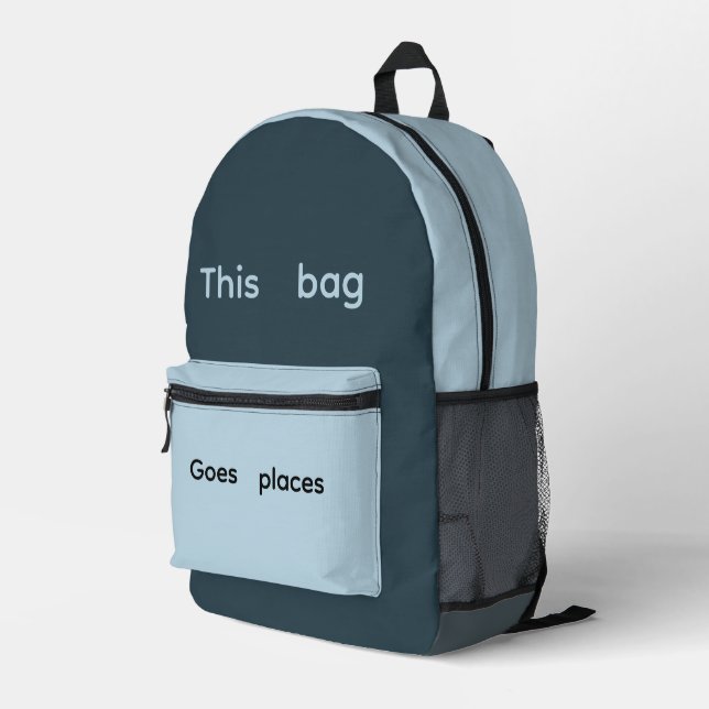 Trendy Travel Backpack Print Cut Sew Backpack (Back Corner Right)