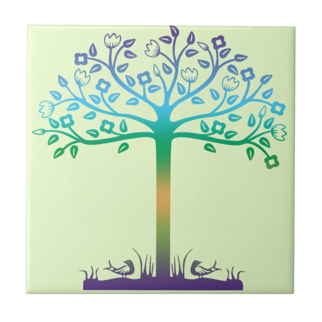 Trendy Tree Design Tile (Front)