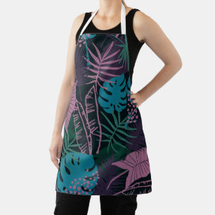 Trendy Tropical Paradise Summer Pattern Apron