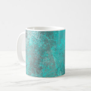 Trendy Turquoise and gray colors Coffee Mug
