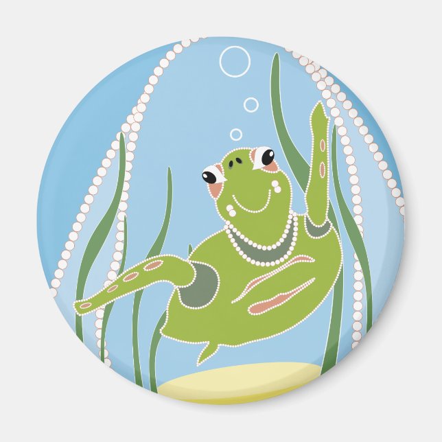 Trendy Turtle Magnet (Front)