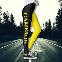 Trendy Two Colours | Name | Black and Canary Yello