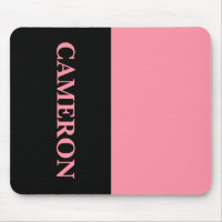 Trendy Two Colours | Name | Black and Salmon Pink
