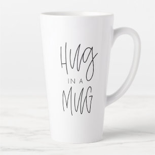 Trendy Typographic Hug in a Mug