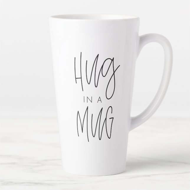Trendy Typographic Hug in a Mug (Right)