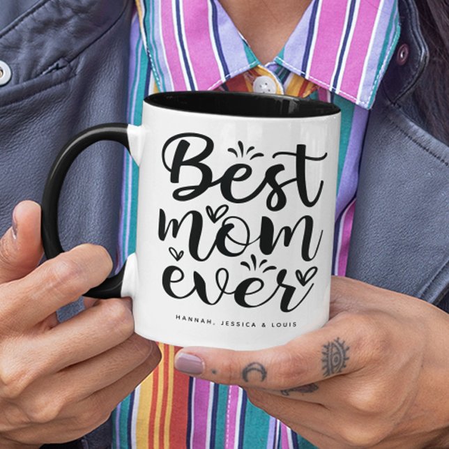 Trendy Typography Best Mum Ever Mug (Creator Uploaded)