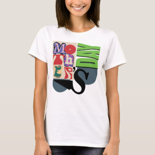 Trendy Typography Tribute: Mother's Day T-Shirt