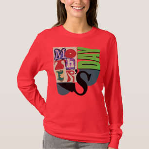 Trendy Typography Tribute: Mother's Day T-ST-Shirt T-Shirt