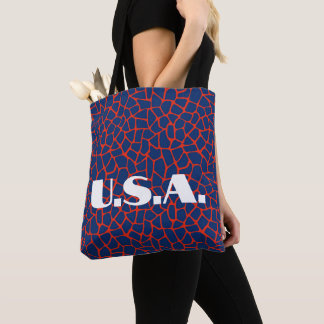 Trendy U.S.A.  Election Animal Print Tote Bag