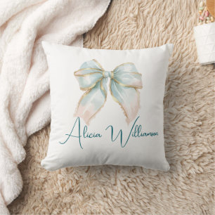 Trendy unique Cute green Personalized   Cushion