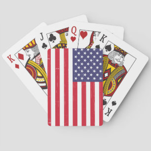 Trendy USA Flag Playing Cards