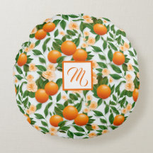 Trendy Valencia Orange Monogrammed 