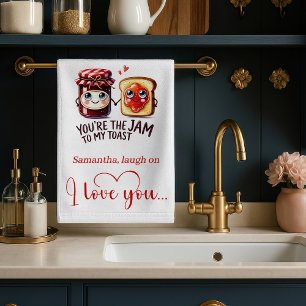 Trendy Valentine Funny Food Kitchen Towel
