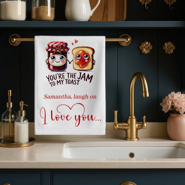 Trendy Valentine Funny Food Kitchen Towel (Trendy Valentine Funny Food Kitchen Towel)