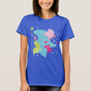 Trendy vector pattern of a summer flower in spots T-Shirt