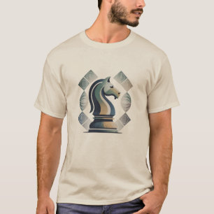 Trendy Vintage Knight Chess Pieces T-Shirt