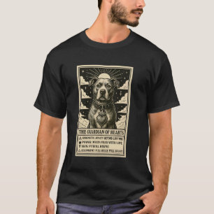 Trendy Vintage Pitbull Tarot Card Cute Pit Bull Gu T-Shirt