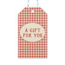 Trendy Vintage Red Chequerboard Pattern Custom 