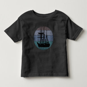 TRENDY VINTAGE SHIP FISHERMEN FISHING BOAT TODDLER T-Shirt